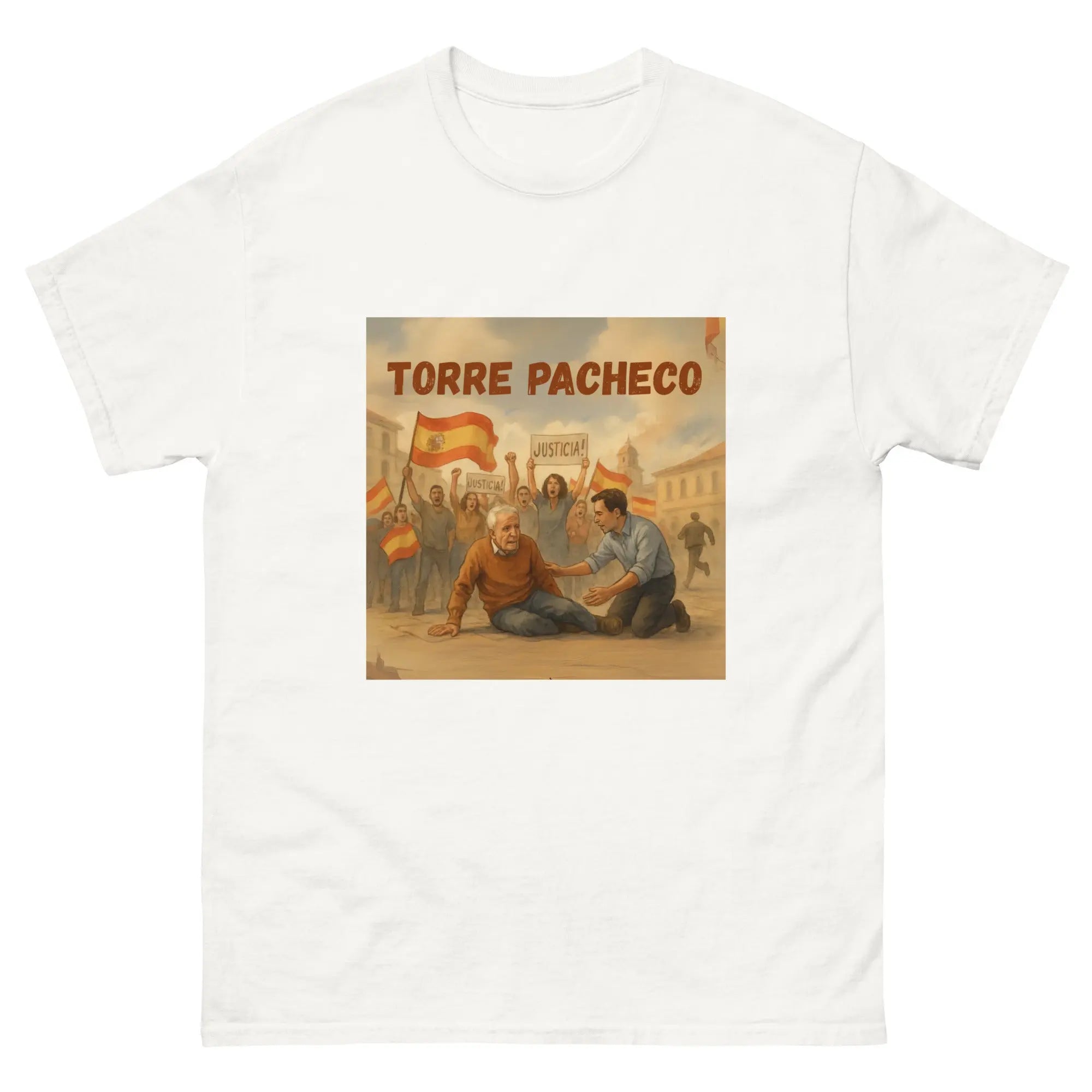 Comprar Camiseta clásica unisex La Flamenca de Borgoña, Bandera de España, Cruz de Borgoña, Patricia Muñoz, VOX