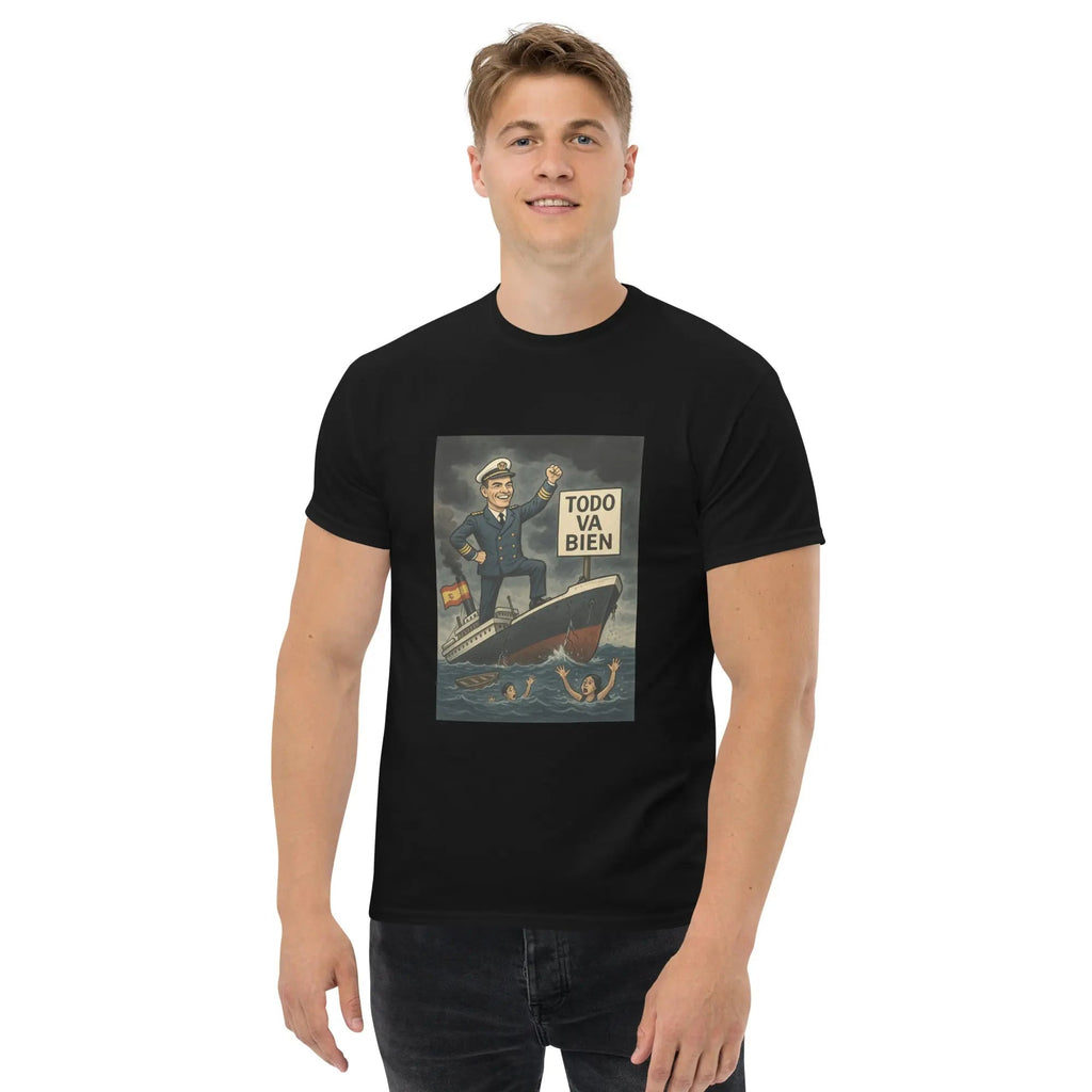 Comprar Camiseta clásica unisex La Flamenca de Borgoña, Bandera de España, Cruz de Borgoña, Patricia Muñoz, VOX