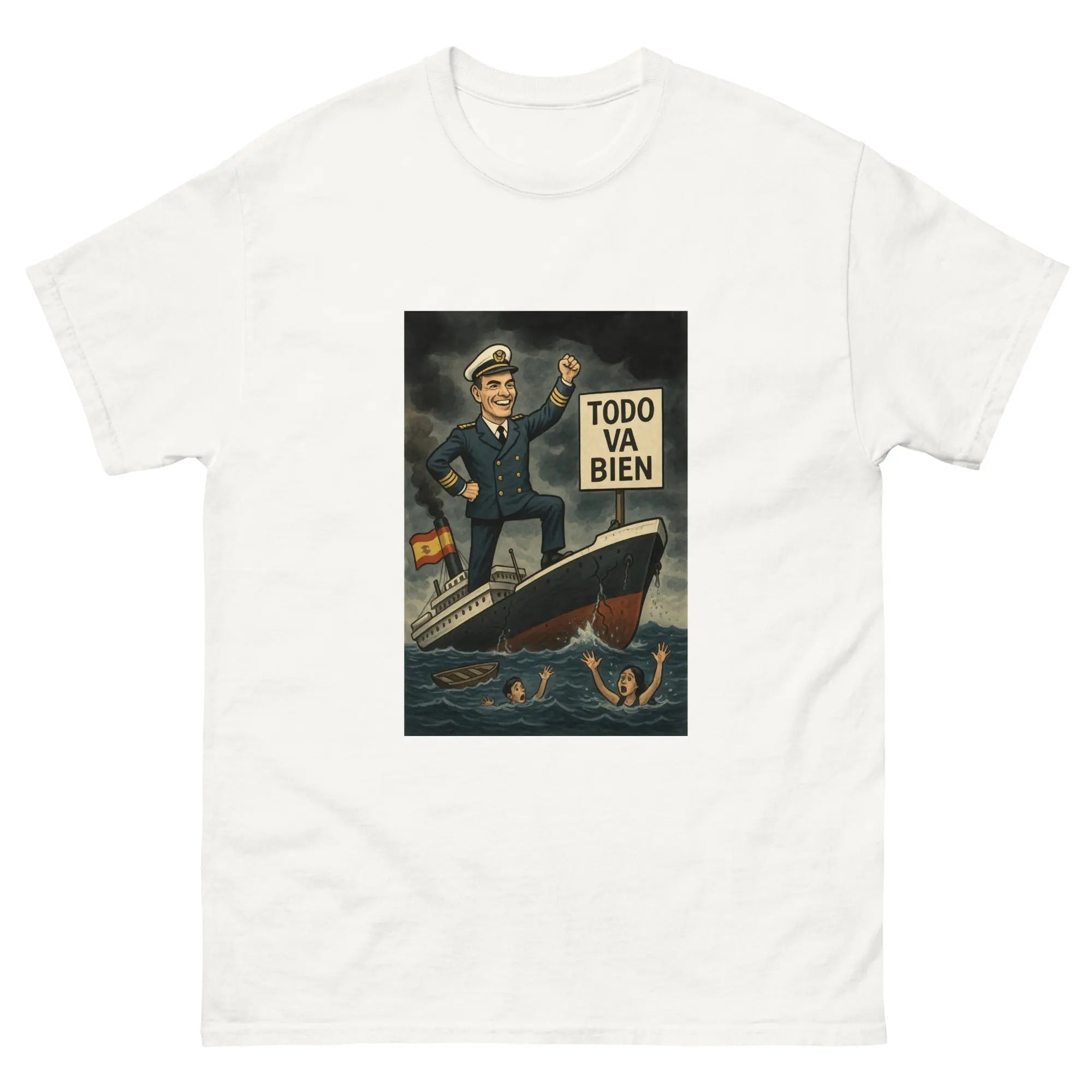 Comprar Camiseta clásica unisex La Flamenca de Borgoña, Bandera de España, Cruz de Borgoña, Patricia Muñoz, VOX