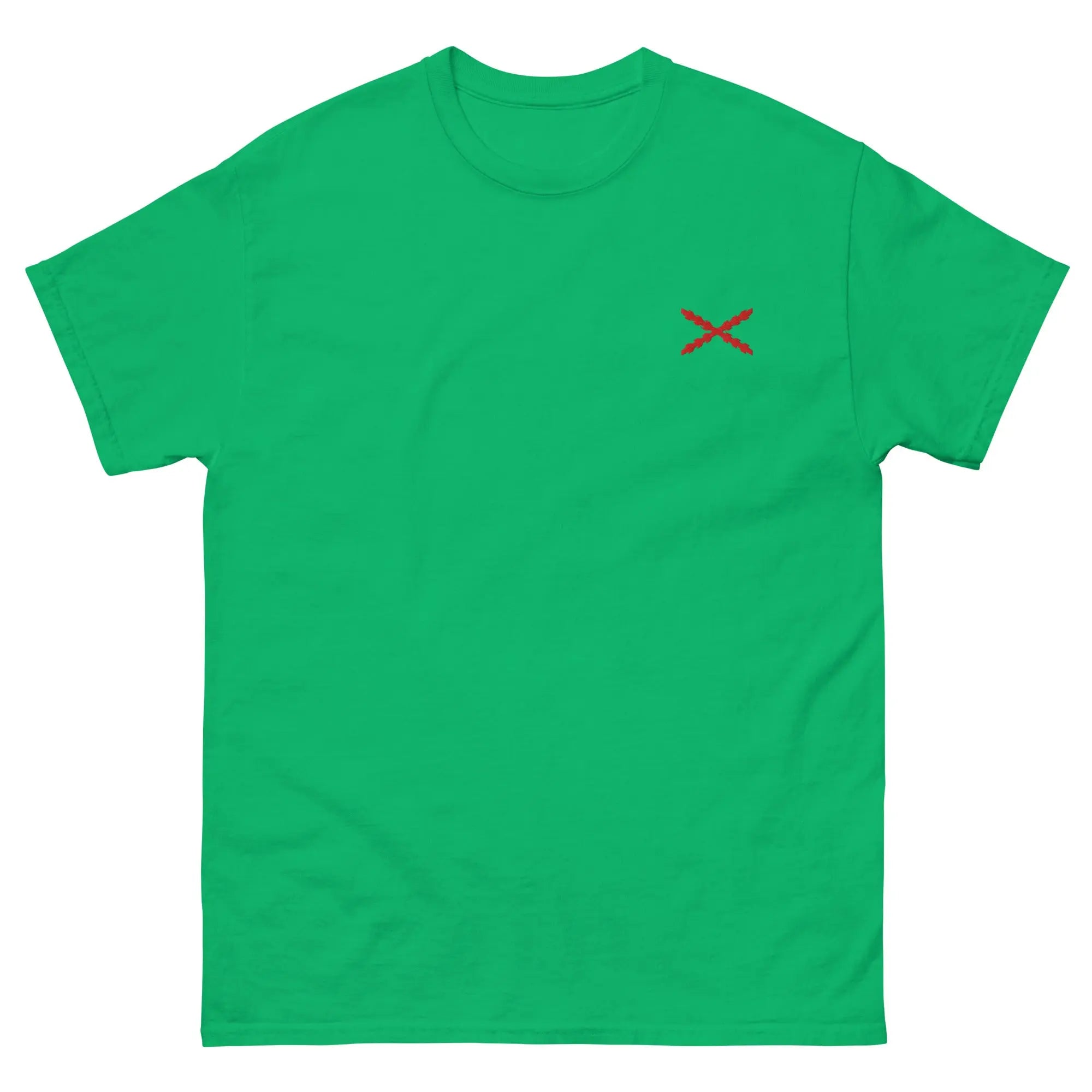 Comprar Camiseta clásica unisex bordado Cruz de Borgoña La Flamenca de Borgoña, Bandera de España, Cruz de Borgoña, Patricia Muñoz, VOX