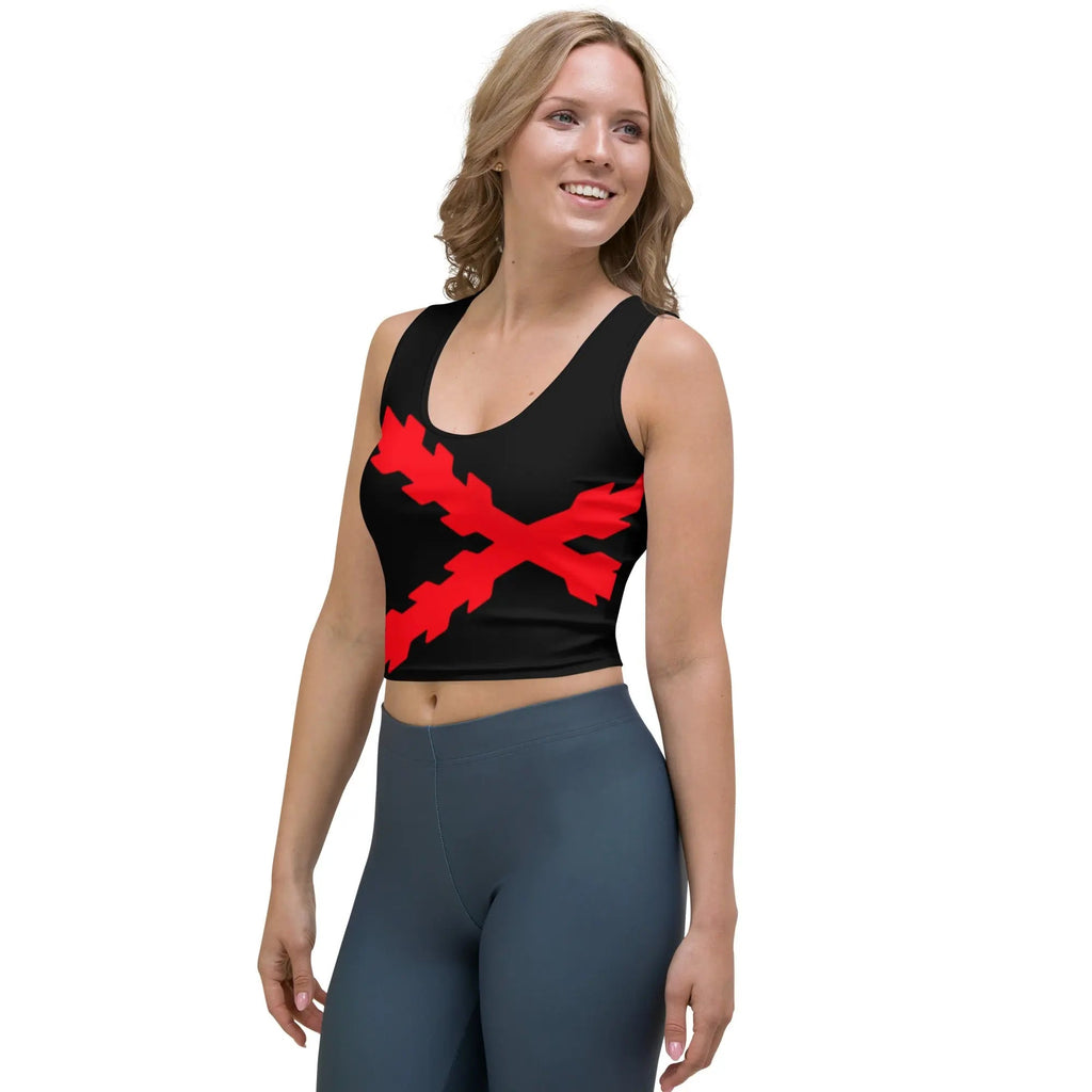 Comprar Camiseta corta Cruz de Borgoña Bandera España La Flamenca de Borgoña Patricia Muñoz VOX