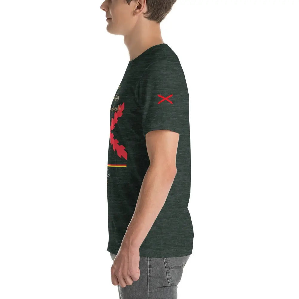 Comprar Camiseta de España "Tu regere imperio fluctus hispane memento" Unisex Bandera España La Flamenca de Borgoña Patricia Muñoz VOX