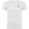 Comprar Camiseta de España blanca hombre manga corta Bandera España La Flamenca de Borgoña Patricia Muñoz VOX