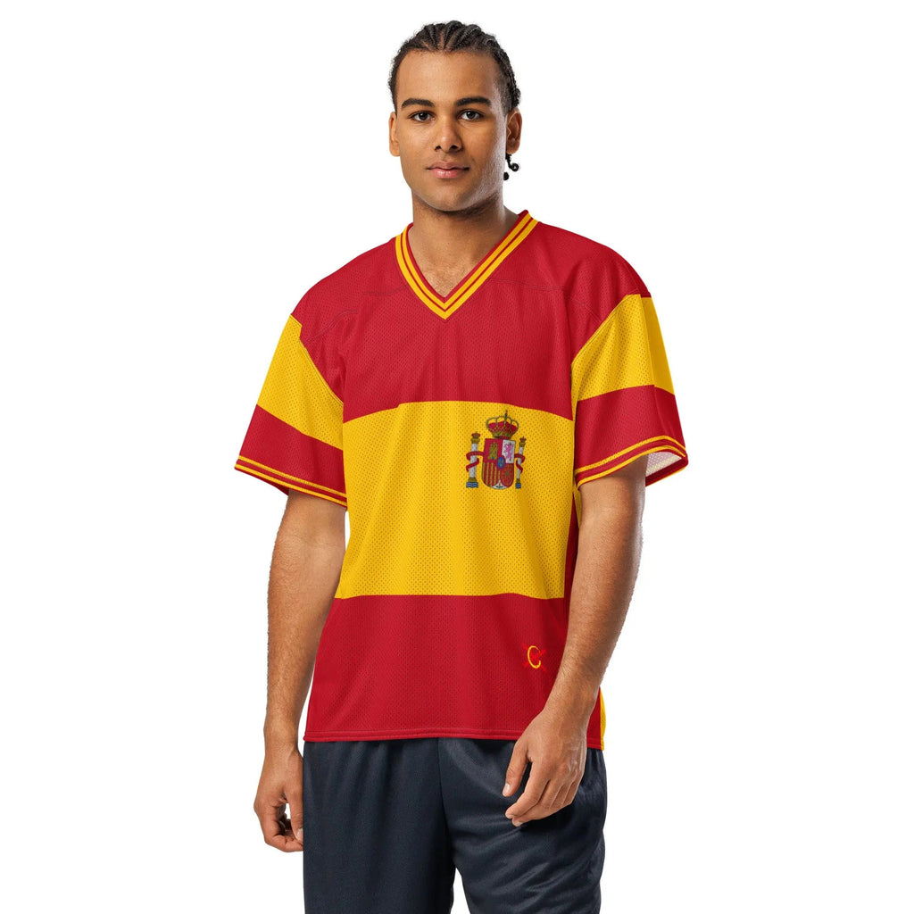 Comprar Camiseta de fútbol americano Bandera España La Flamenca de Borgoña Bandera España