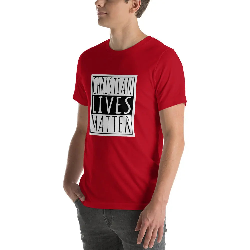 Comprar Camiseta hombre Christian Lives Matter Bandera España La Flamenca de Borgoña Patricia Muñoz VOX
