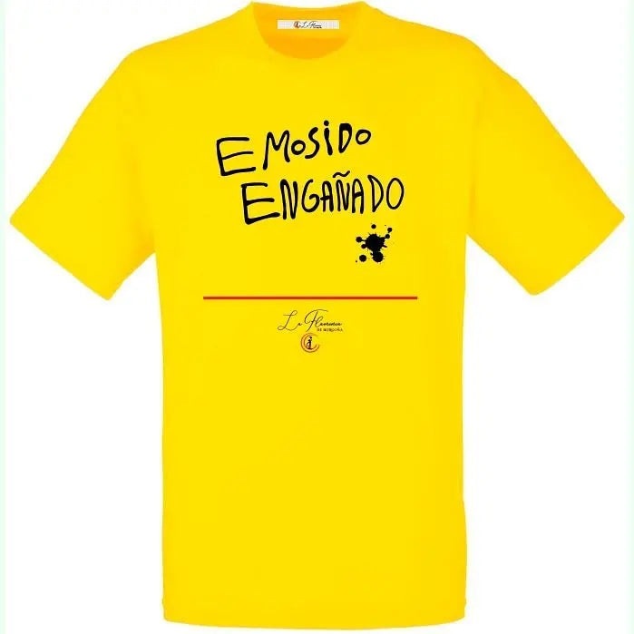 Comprar Camiseta mujer "Emosido Engañado" Bandera España La Flamenca de Borgoña Patricia Muñoz VOX