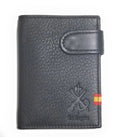 Comprar Cartera Legión bandera España Negra La Flamenca de Borgoña, Bandera de España, Cruz de Borgoña, Patricia Muñoz, VOX, Santiago Abascal 