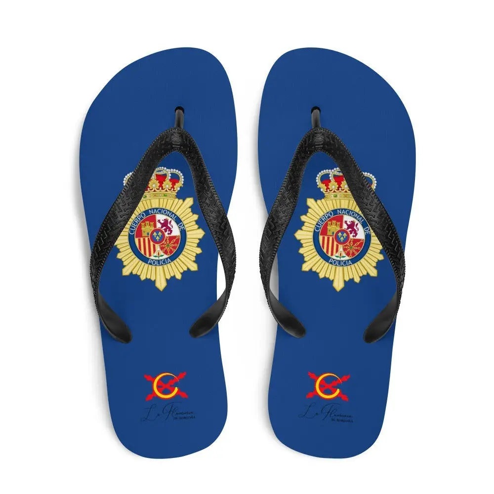 Comprar Chanclas Policía Nacional Bandera España La Flamenca de Borgoña Patricia Muñoz VOX