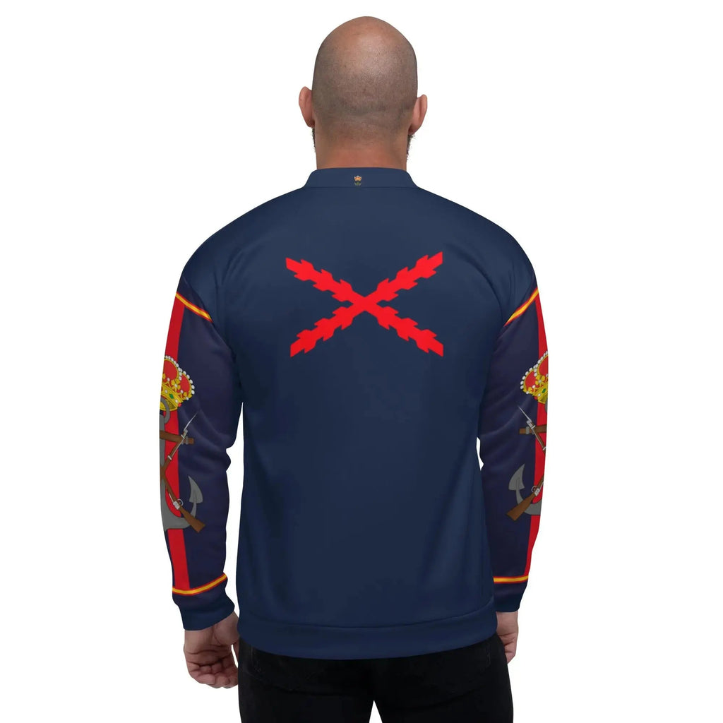 Comprar Chaqueta bomber Infantería de Marina Bandera España La Flamenca de Borgoña Patricia Muñoz VOX