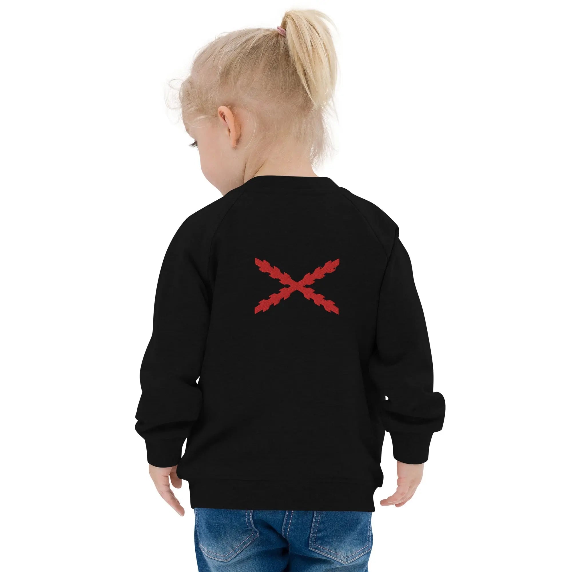 Comprar Chaqueta bomber orgánica infantil Cruz de Borgoña Bandera España La Flamenca de Borgoña Patricia Muñoz VOX