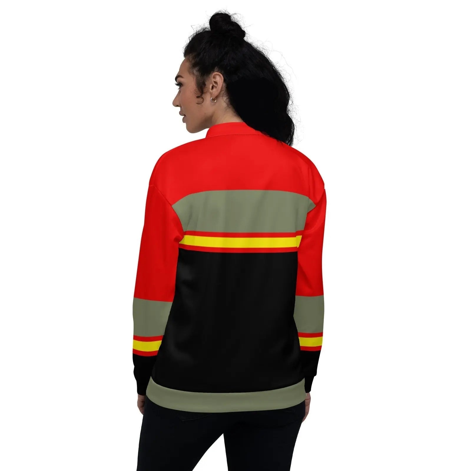 Comprar Chaqueta Bandera España bomber unisex Bandera España La Flamenca de Borgoña Patricia Muñoz VOX