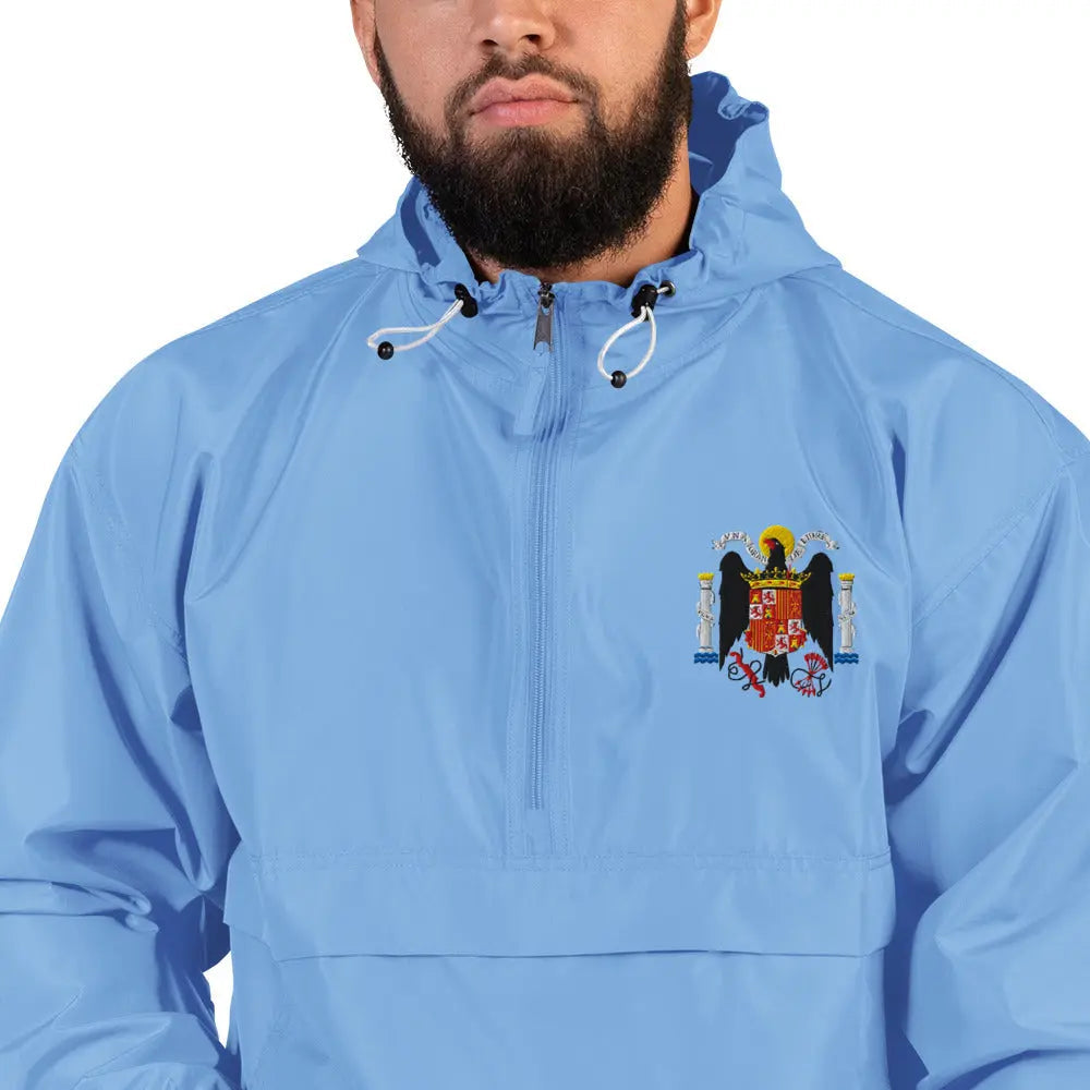 Comprar Chaqueta unisex Águila de San Juan bordada plegable Champion La Flamenca de Borgoña Bandera España