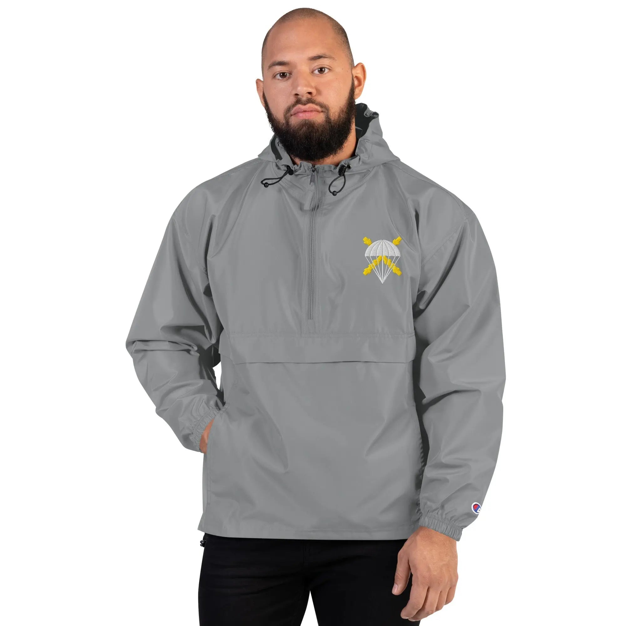 Comprar Chaqueta unisex BRIPAC bordada plegable Champion La Flamenca de Borgoña Bandera España
