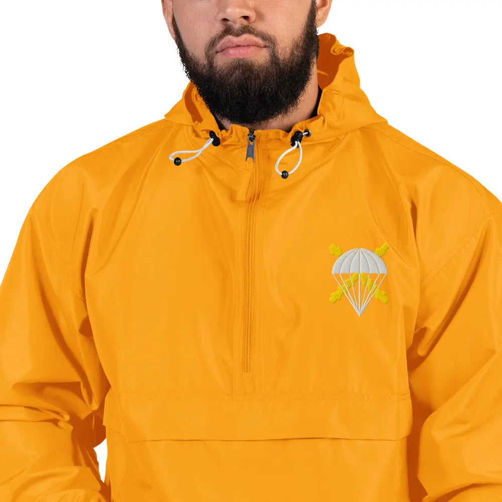 Comprar Chaqueta unisex BRIPAC bordada plegable Champion La Flamenca de Borgoña Bandera España