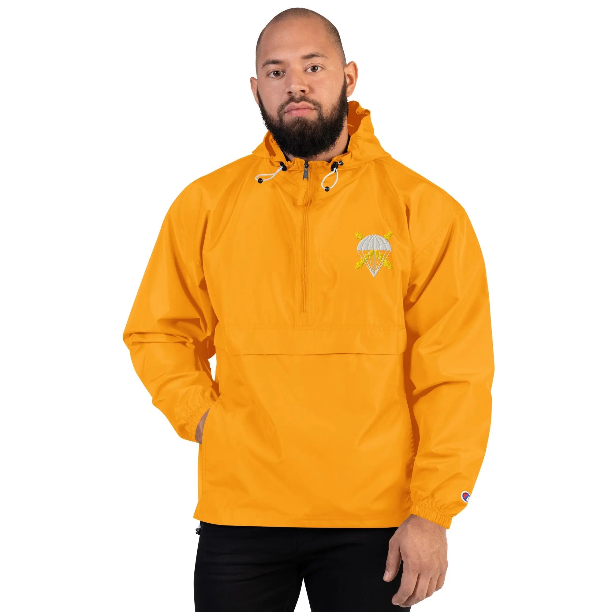 Comprar Chaqueta unisex BRIPAC bordada plegable Champion La Flamenca de Borgoña Bandera España