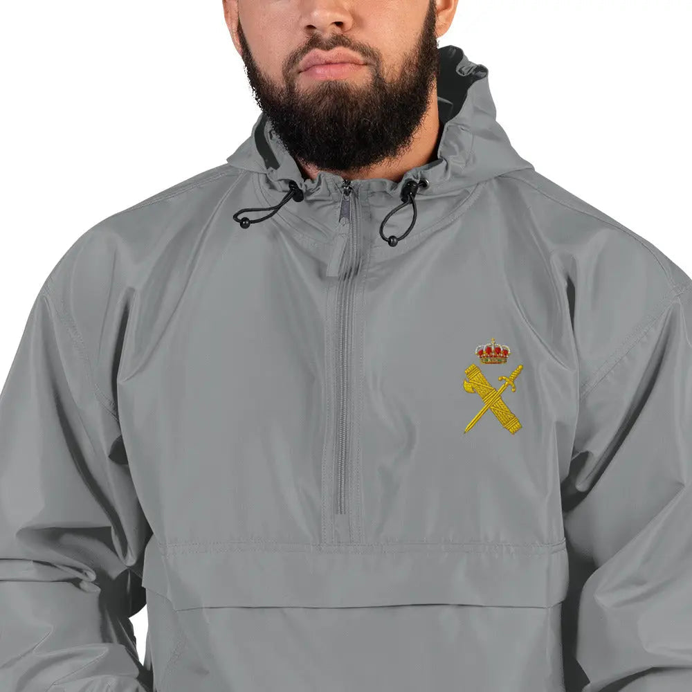 Comprar Chaqueta unisex Guardia Civil bordada plegable Champion La Flamenca de Borgoña Bandera España