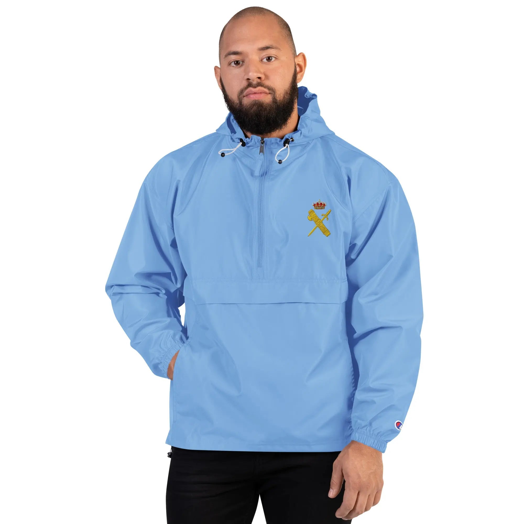 Comprar Chaqueta unisex Guardia Civil bordada plegable Champion La Flamenca de Borgoña Bandera España
