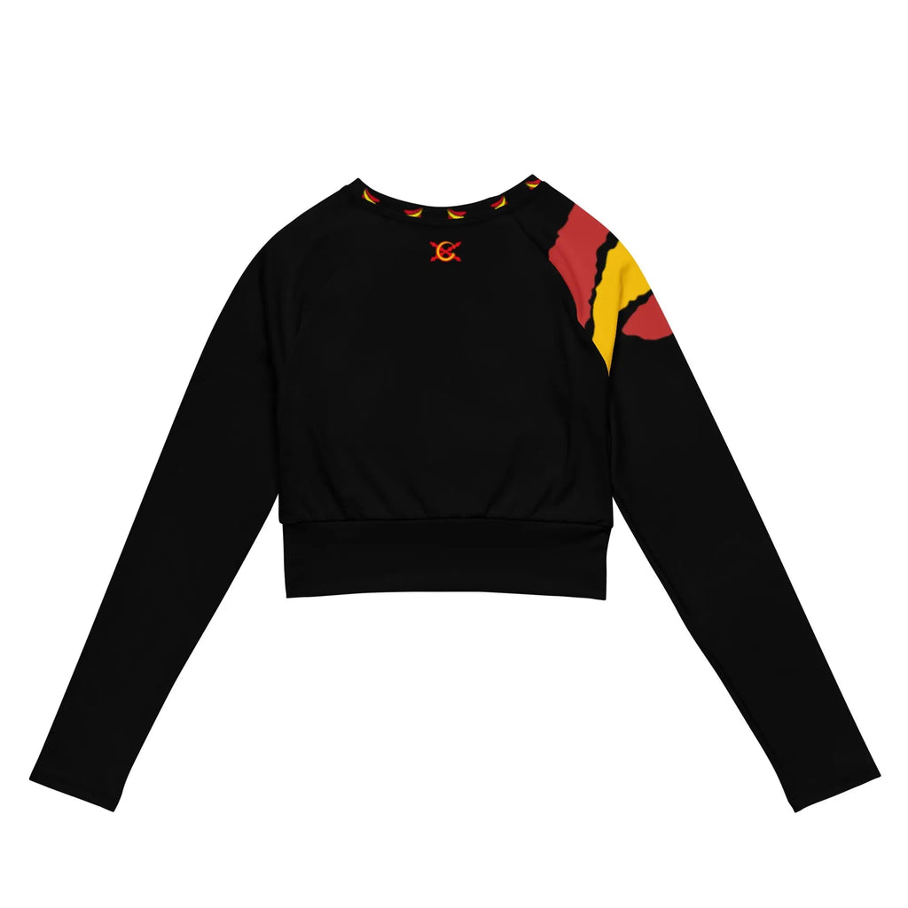 Comprar Crop top Bandera España de manga larga Bandera España La Flamenca de Borgoña Patricia Muñoz VOX