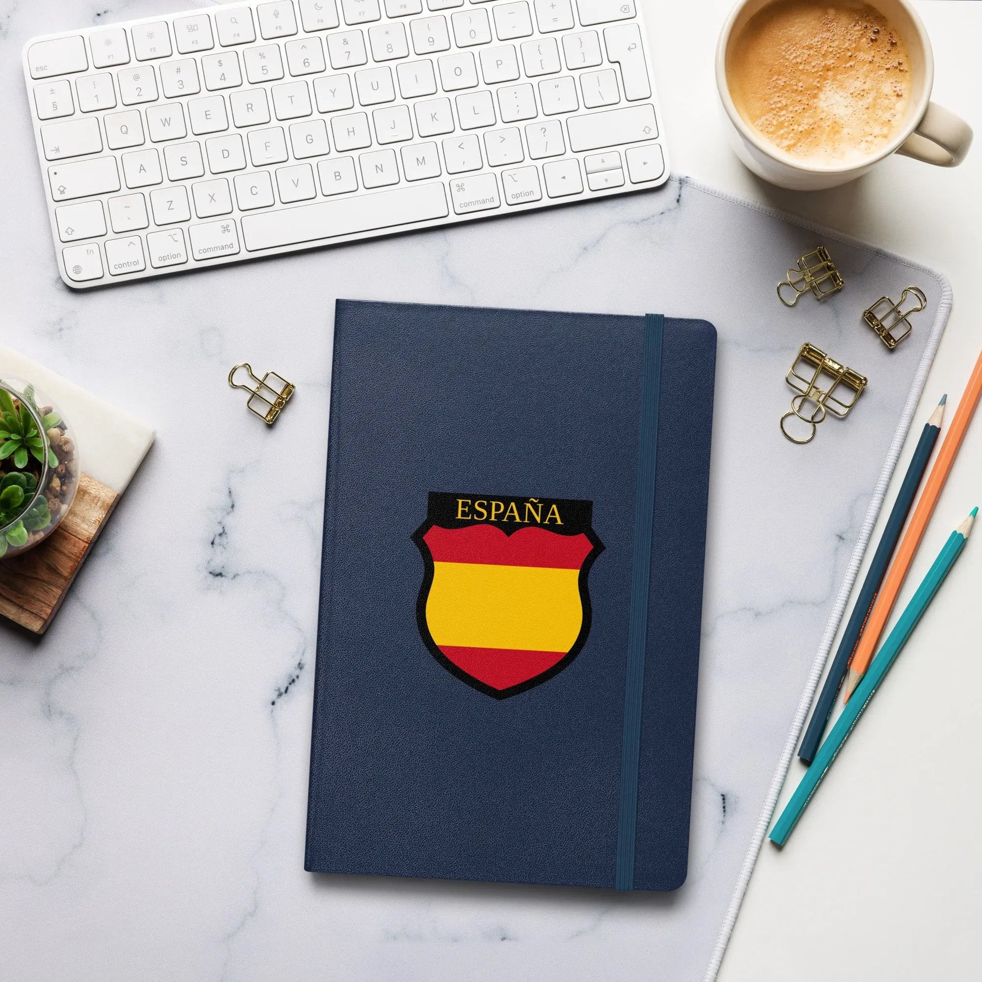 Comprar Cuaderno de tapa dura División Azul La Flamenca de Borgoña Bandera España