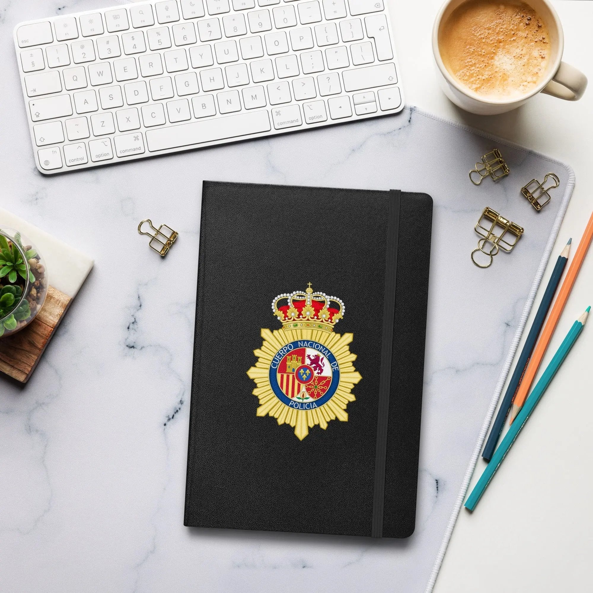 Comprar Cuaderno de tapa dura Policía Nacional La Flamenca de Borgoña Bandera España