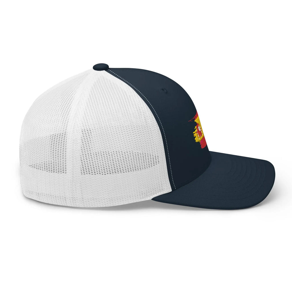 Comprar Gorra Bandera de España bordada trucker Bandera España La Flamenca de Borgoña Patricia Muñoz VOX