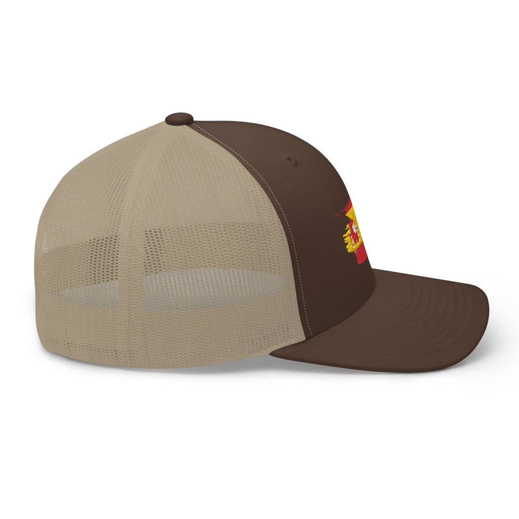 Comprar Gorra Bandera de España bordada trucker Bandera España La Flamenca de Borgoña Patricia Muñoz VOX