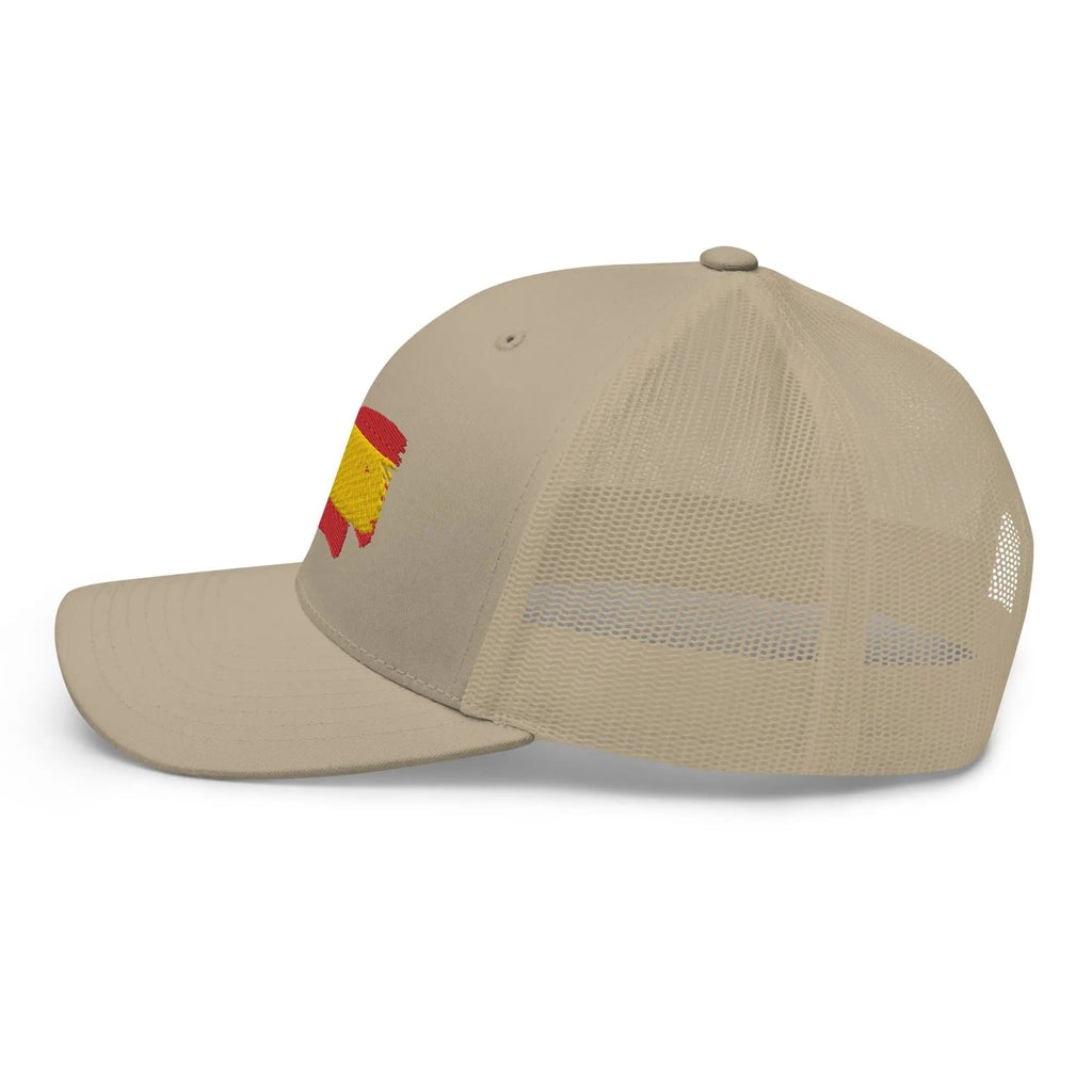 Comprar Gorra Bandera de España bordada trucker Bandera España La Flamenca de Borgoña Patricia Muñoz VOX