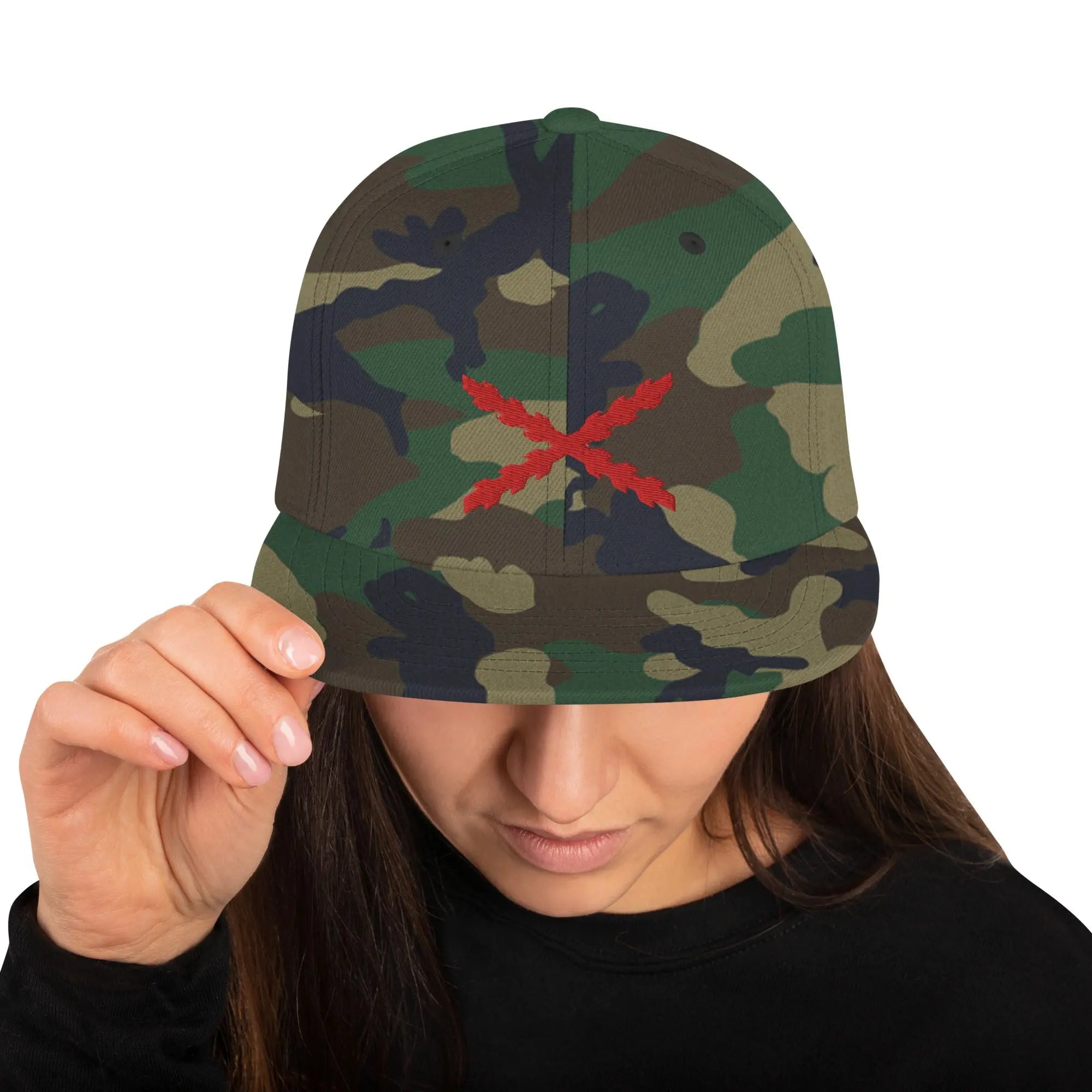 Comprar Gorra snapback clásica Cruz de Borgoña Bandera España La Flamenca de Borgoña Patricia Muñoz VOX