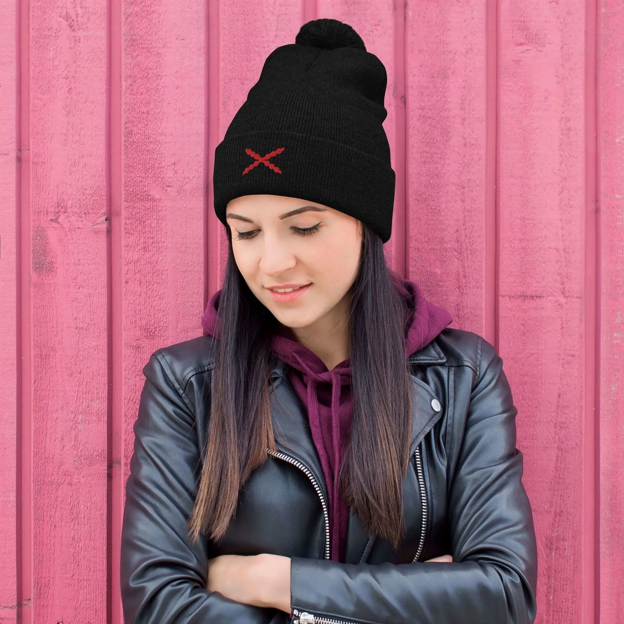 Comprar Gorro Cruz de Borgoña con pompón Bandera España La Flamenca de Borgoña Patricia Muñoz VOX