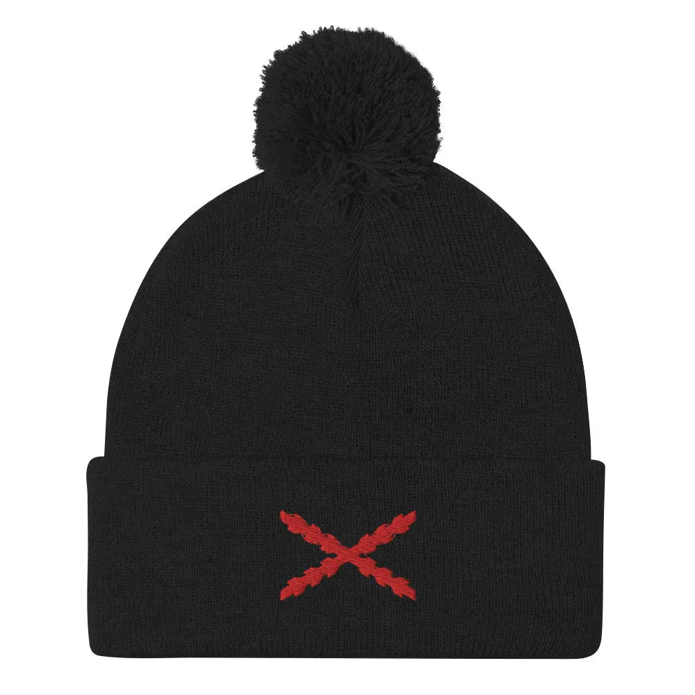 Comprar Gorro Cruz de Borgoña con pompón Bandera España La Flamenca de Borgoña Patricia Muñoz VOX
