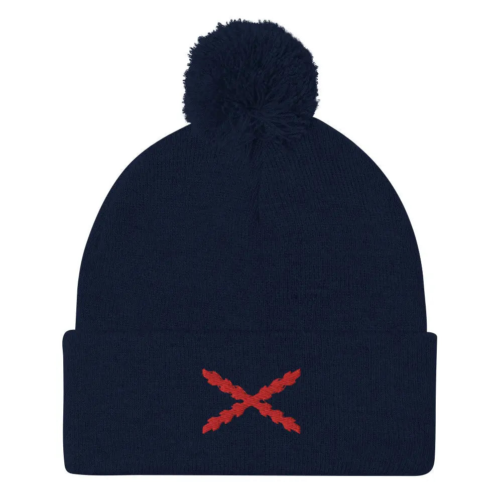 Comprar Gorro Cruz de Borgoña con pompón Bandera España La Flamenca de Borgoña Patricia Muñoz VOX