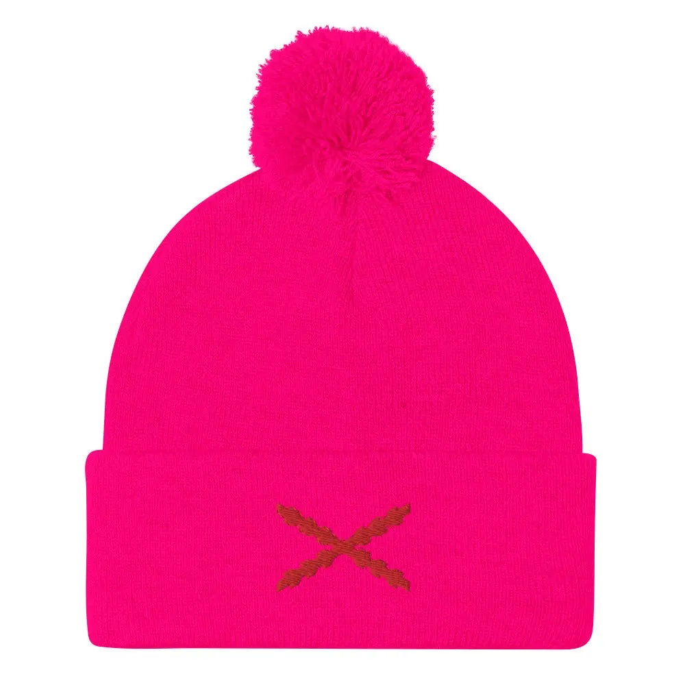 Comprar Gorro Cruz de Borgoña con pompón Bandera España La Flamenca de Borgoña Patricia Muñoz VOX