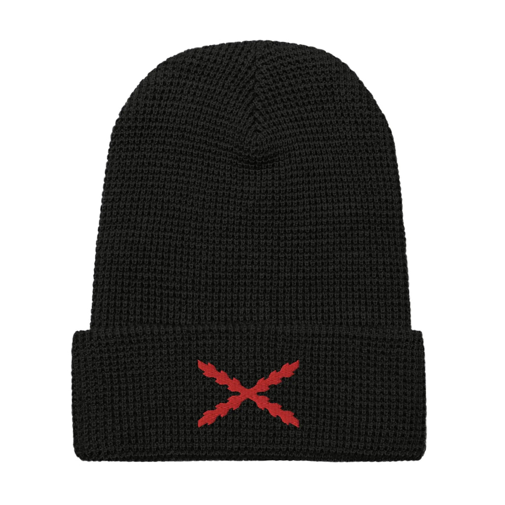 Comprar Gorro Cruz de Borgoña de punto gofrado Bandera España La Flamenca de Borgoña Patricia Muñoz VOX