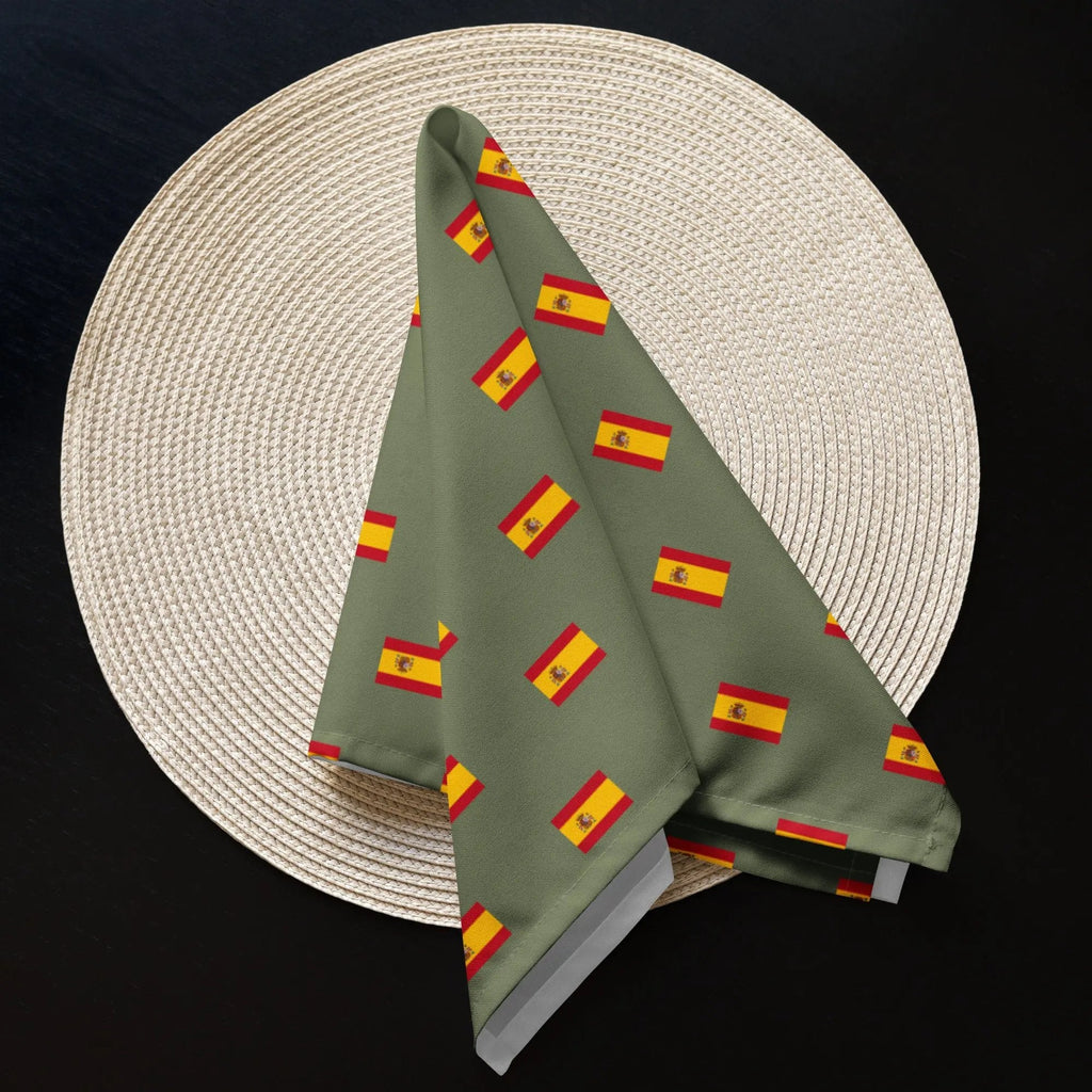 Comprar Juego de 4 servilletas de tela Bandera de España 4 colores La Flamenca de Borgoña Bandera España