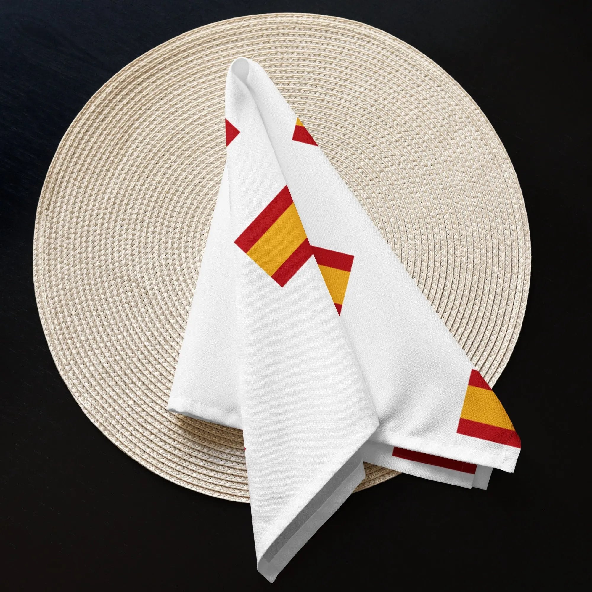 Comprar Juego de servilletas de tela Bandera España La Flamenca de Borgoña Bandera España