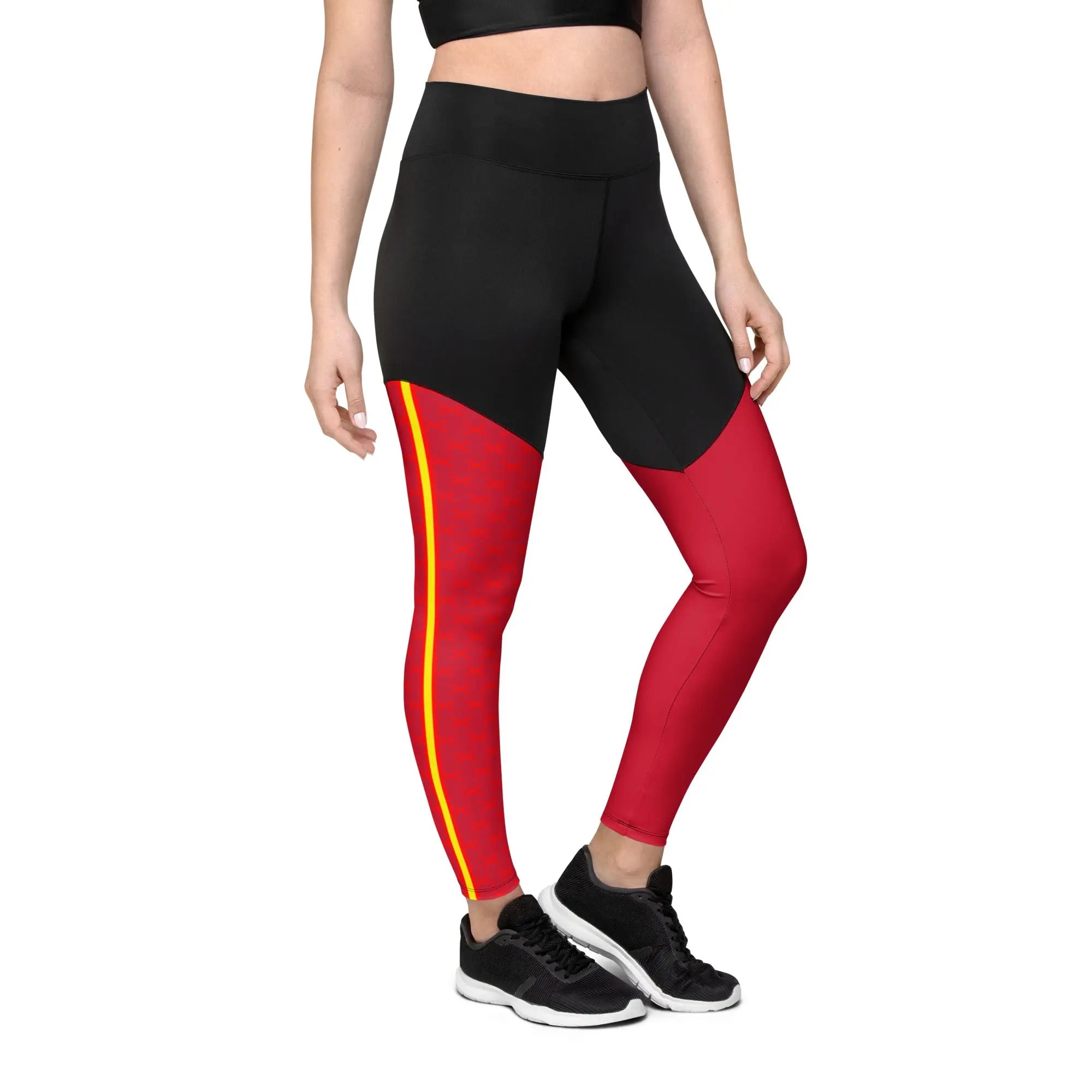 Comprar Leggins de deporte Cruz de Borgoña Bandera España La Flamenca de Borgoña Patricia Muñoz VOX