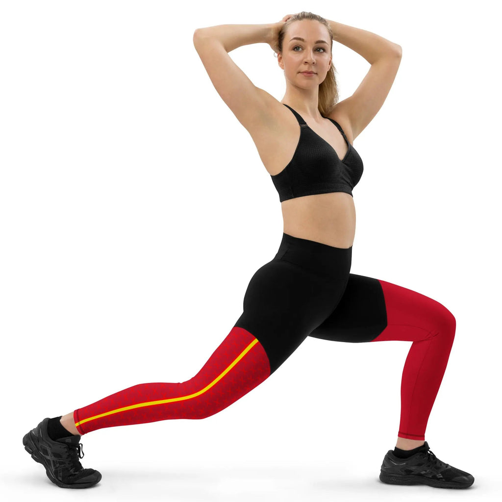 Comprar Leggins de deporte Cruz de Borgoña Bandera España La Flamenca de Borgoña Patricia Muñoz VOX