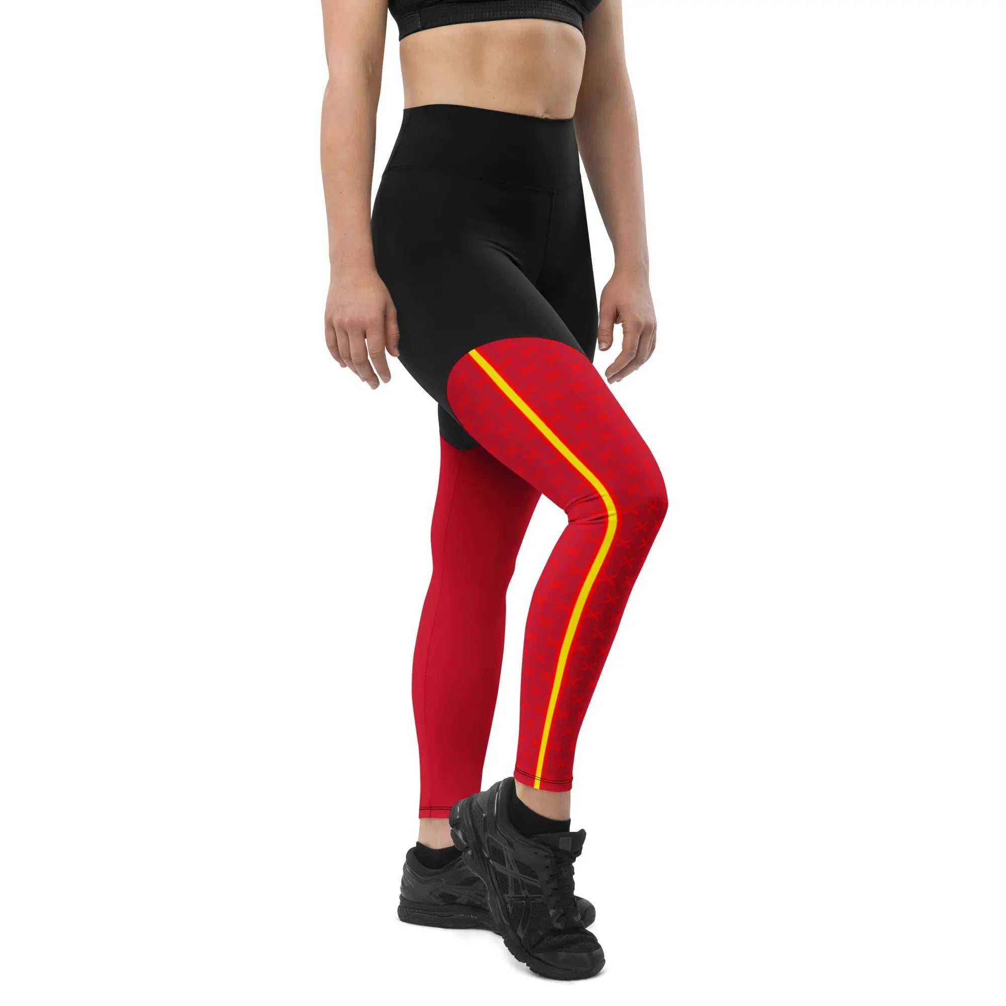 Comprar Leggins de deporte Cruz de Borgoña Bandera España La Flamenca de Borgoña Patricia Muñoz VOX