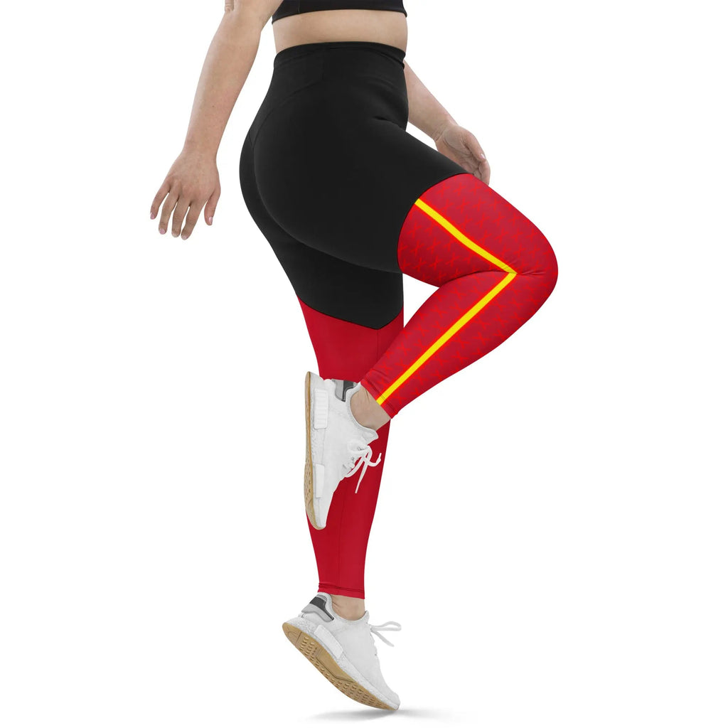 Comprar Leggins de deporte Cruz de Borgoña Bandera España La Flamenca de Borgoña Patricia Muñoz VOX