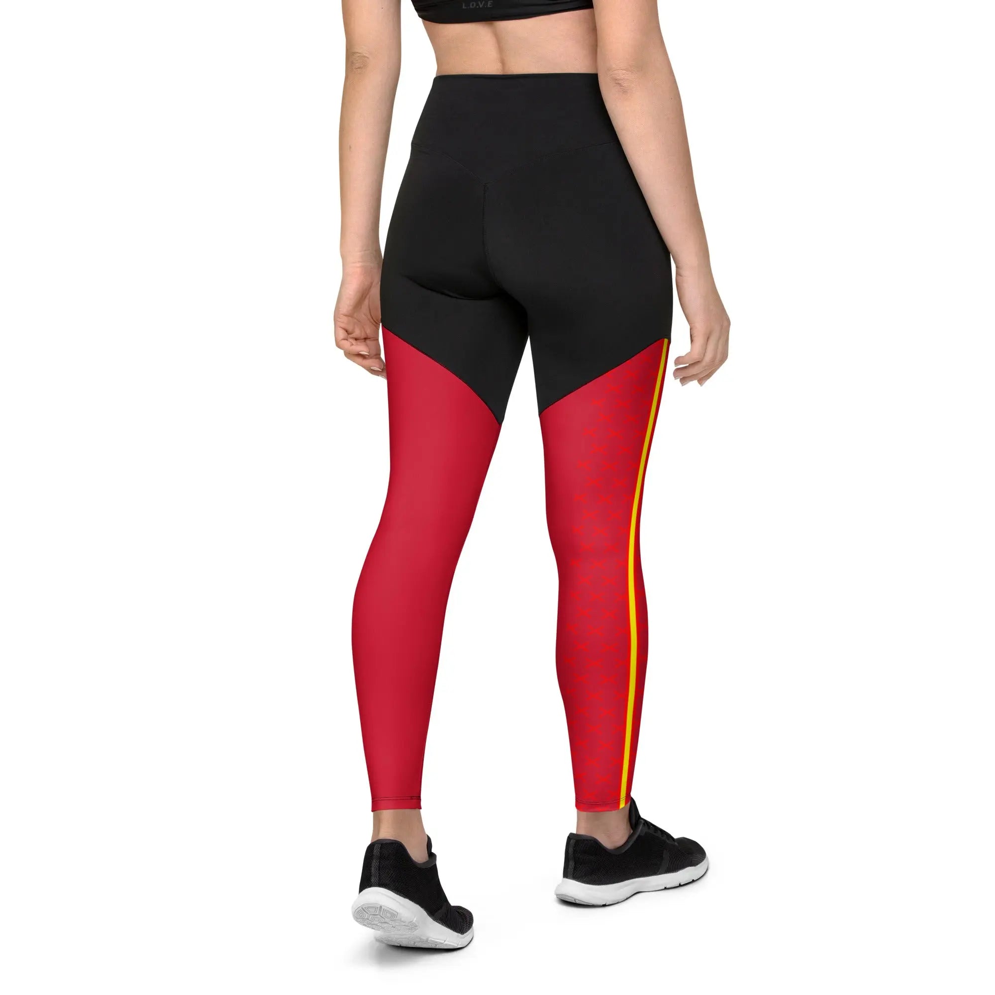 Comprar Leggins de deporte Cruz de Borgoña Bandera España La Flamenca de Borgoña Patricia Muñoz VOX