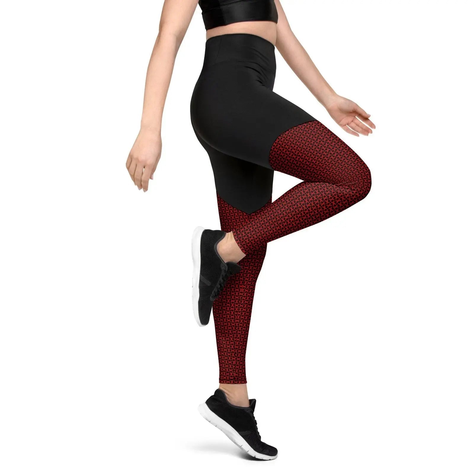 Comprar Leggins de deporte Cruz de Borgoña mosaico Bandera España La Flamenca de Borgoña Patricia Muñoz VOX