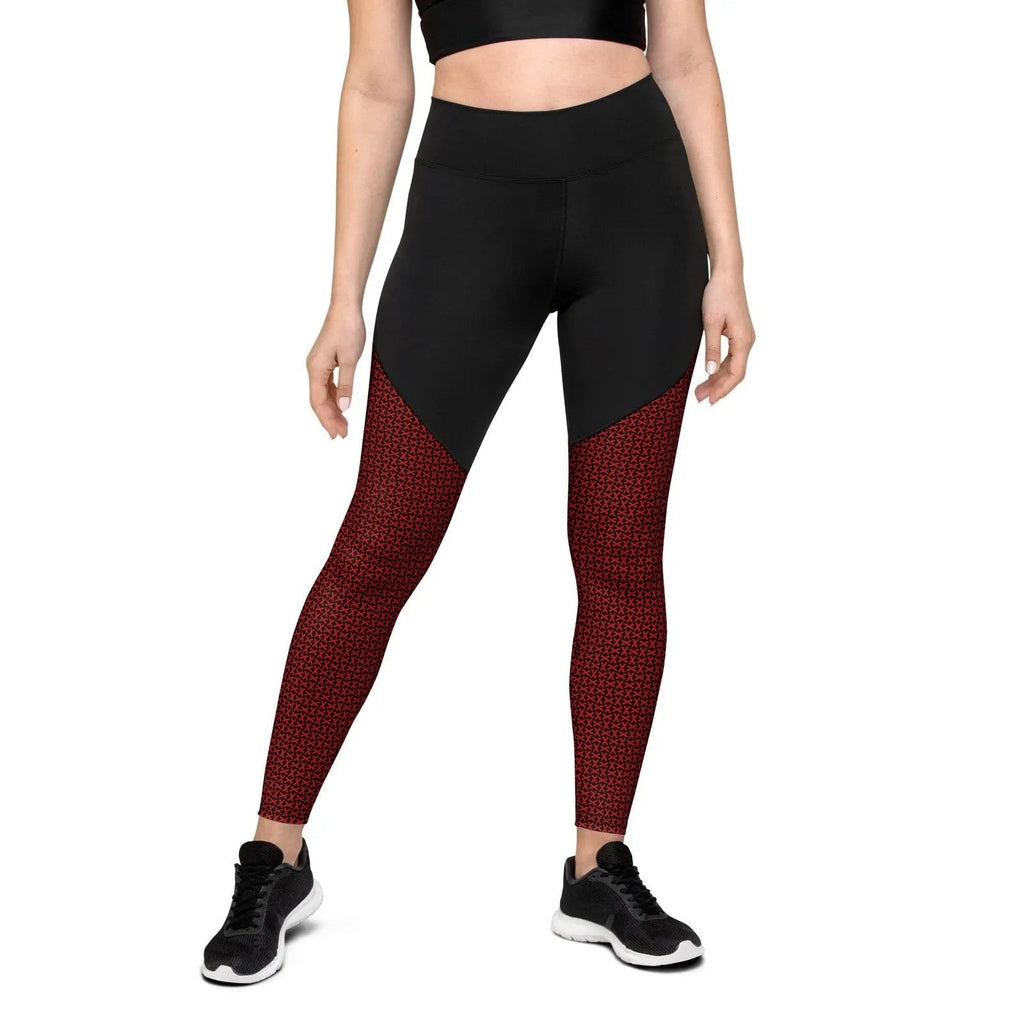Comprar Leggins de deporte Cruz de Borgoña mosaico Bandera España La Flamenca de Borgoña Patricia Muñoz VOX