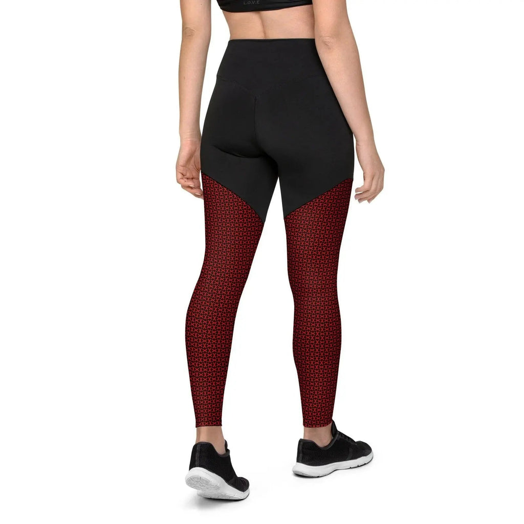 Comprar Leggins de deporte Cruz de Borgoña mosaico Bandera España La Flamenca de Borgoña Patricia Muñoz VOX