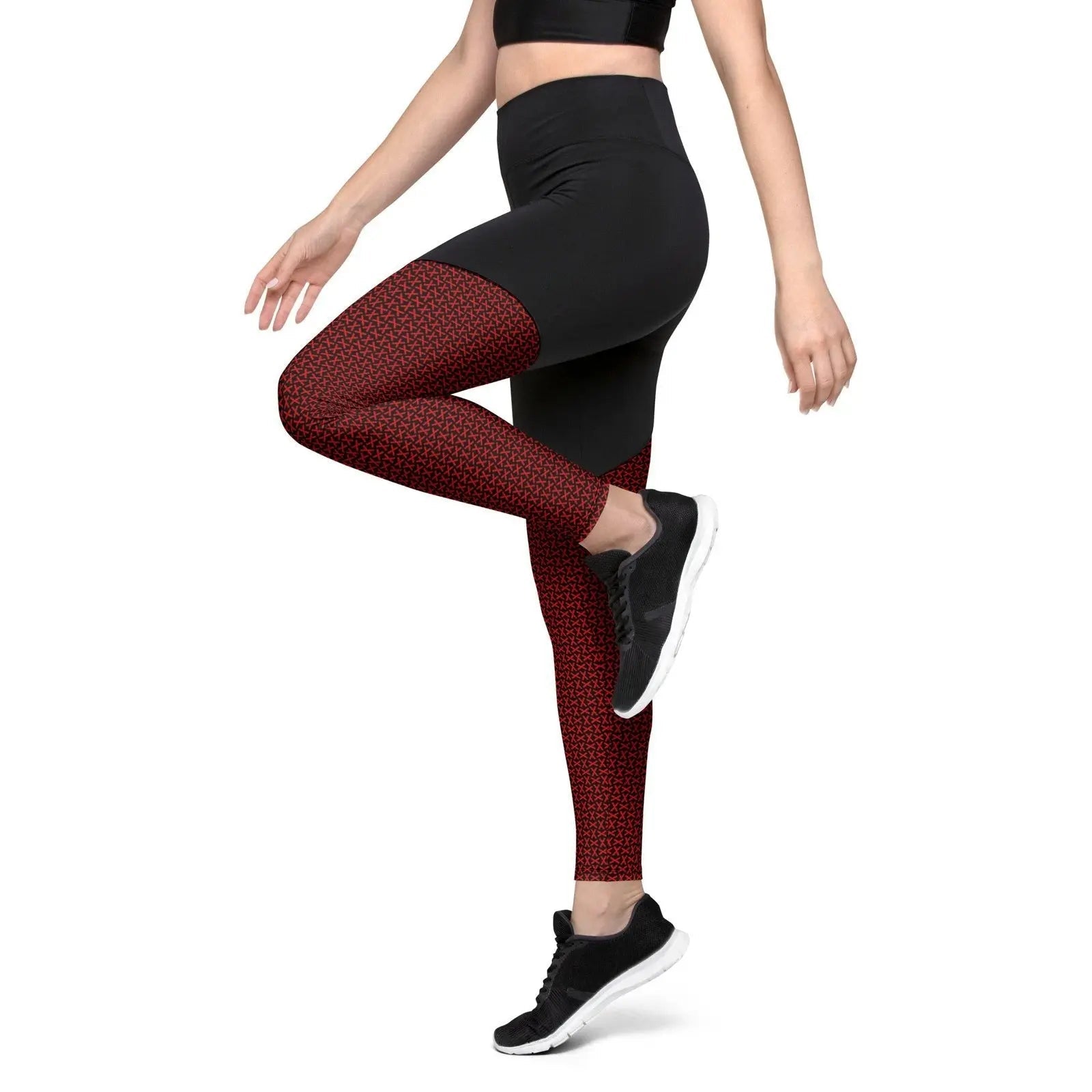 Comprar Leggins de deporte Cruz de Borgoña mosaico Bandera España La Flamenca de Borgoña Patricia Muñoz VOX