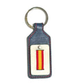 Comprar Llavero Bandera de España lateral piel azul marino La Flamenca de Borgoña, Bandera de España, Cruz de Borgoña, Patricia Muñoz, VOX, Santiago Abascal