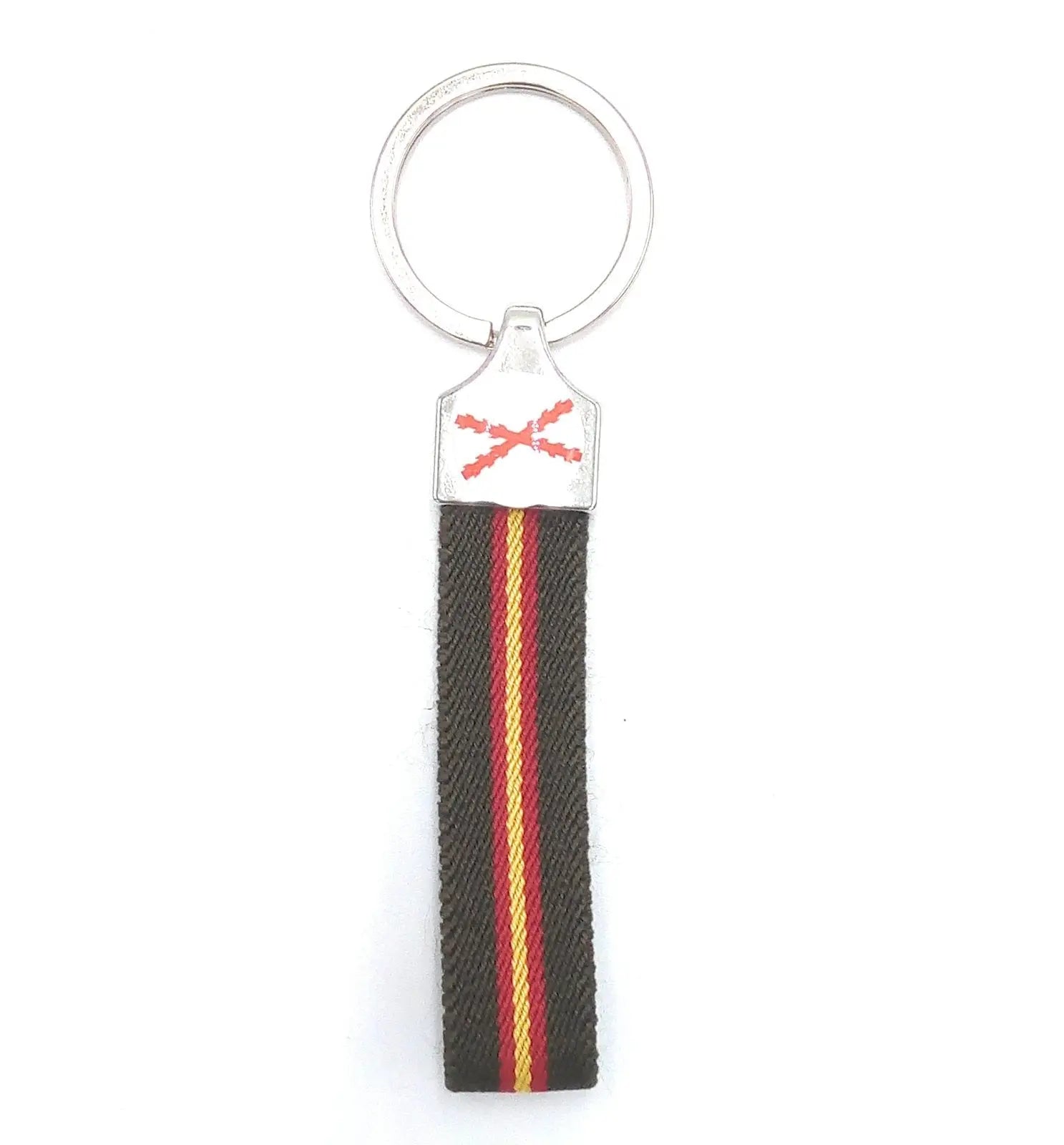 Comprar Llavero Cruz de Borgoña y Bandera España lona verde Bandera España La Flamenca de Borgoña Patricia Muñoz VOX