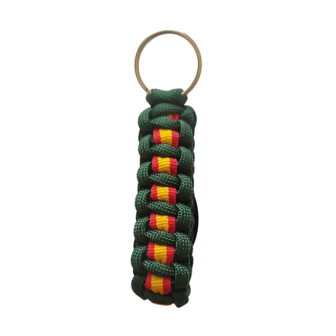 Llavero Guardia Civil Servicio Marítimo paracord verde