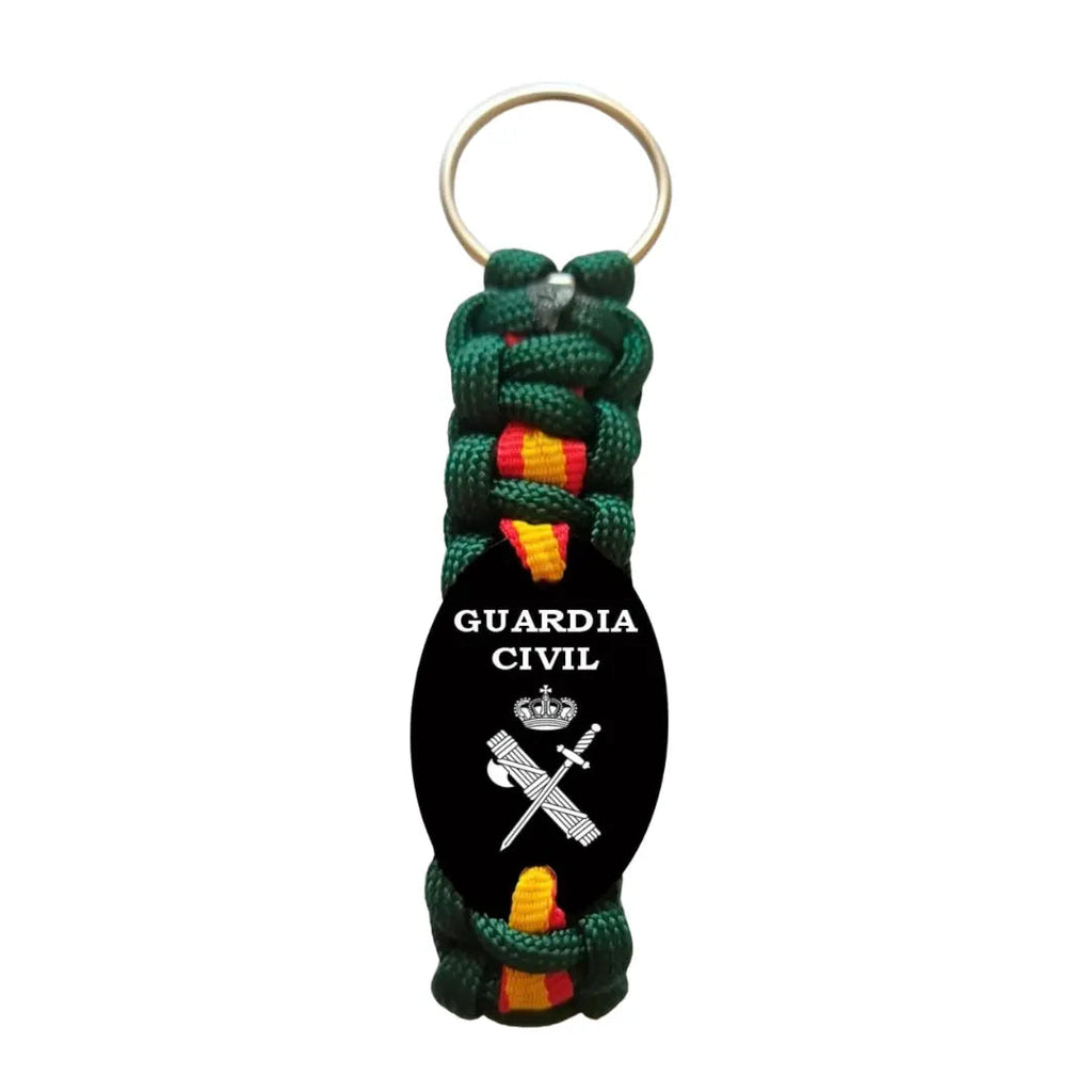 Llavero Guardia Civil paracord verde