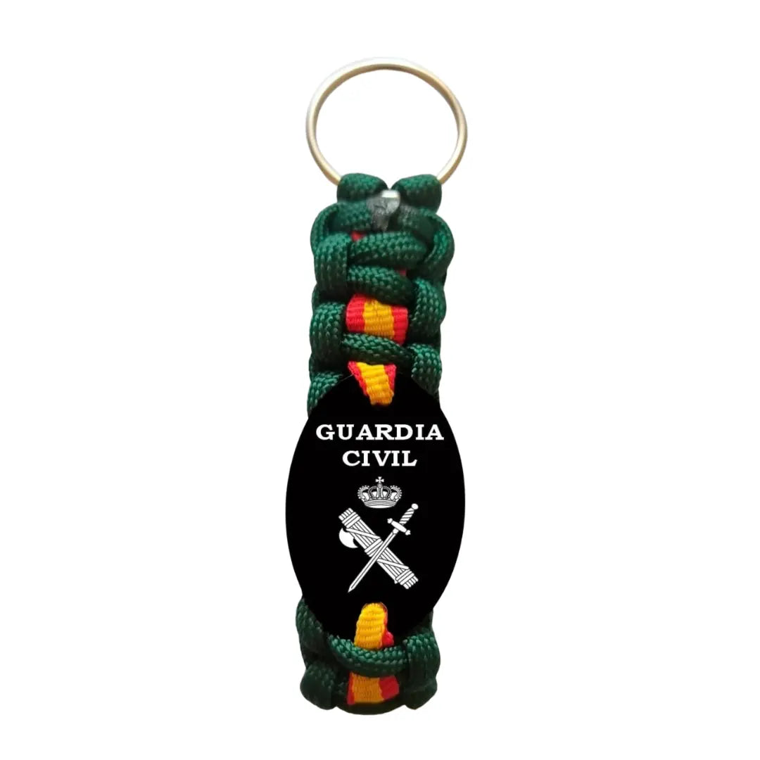 Llavero Guardia Civil paracord verde