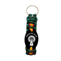 Llavero Virgen del Pilar paracord verde